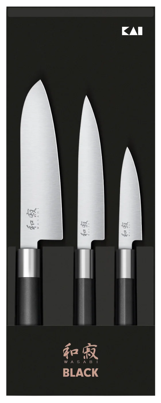 KAI Wasabi 67S-310 Set: Office + Allzweck + Santoku