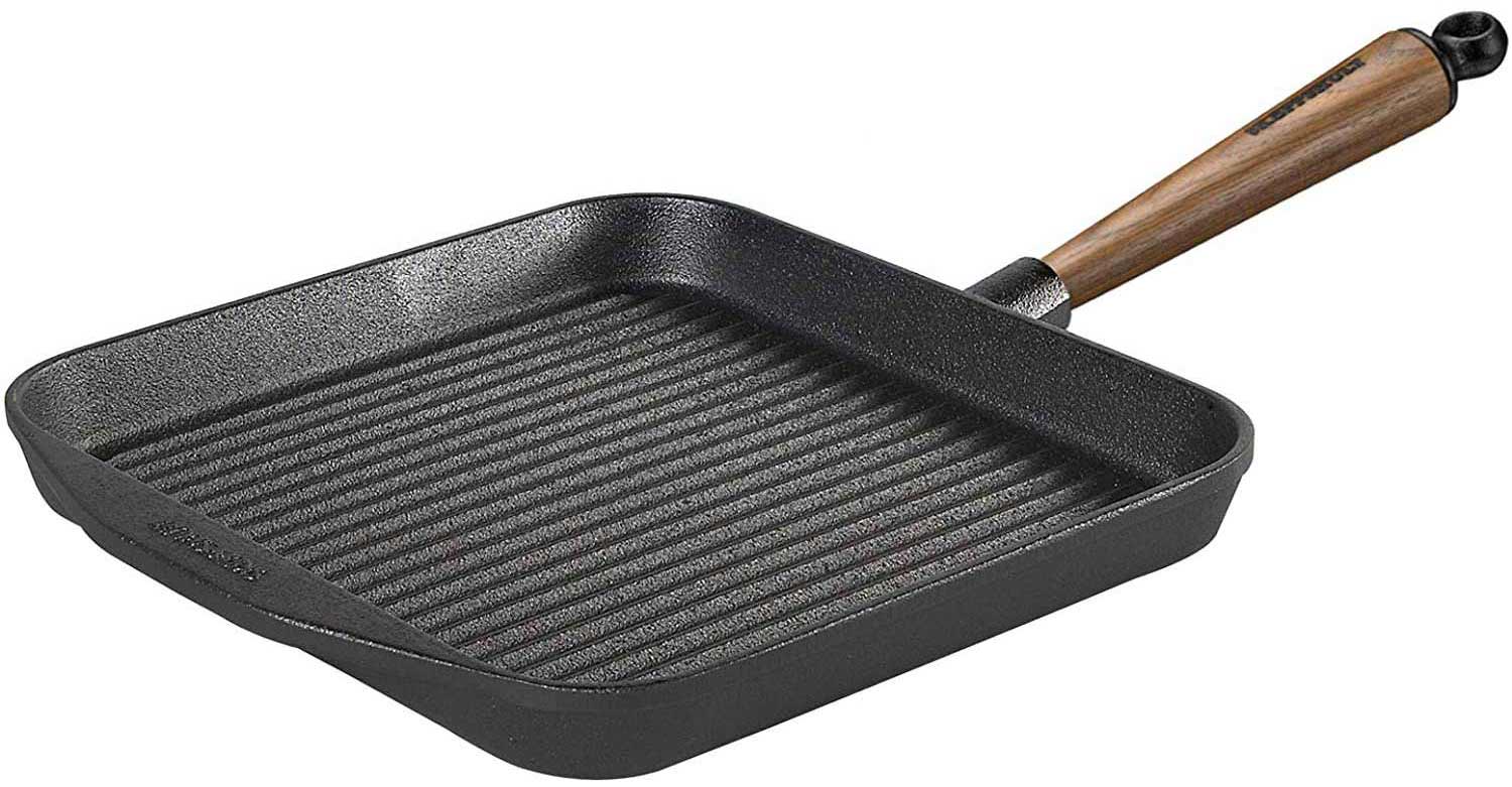 Skeppshult Grillpfanne Walnussgriff 25 cm x 25 cm