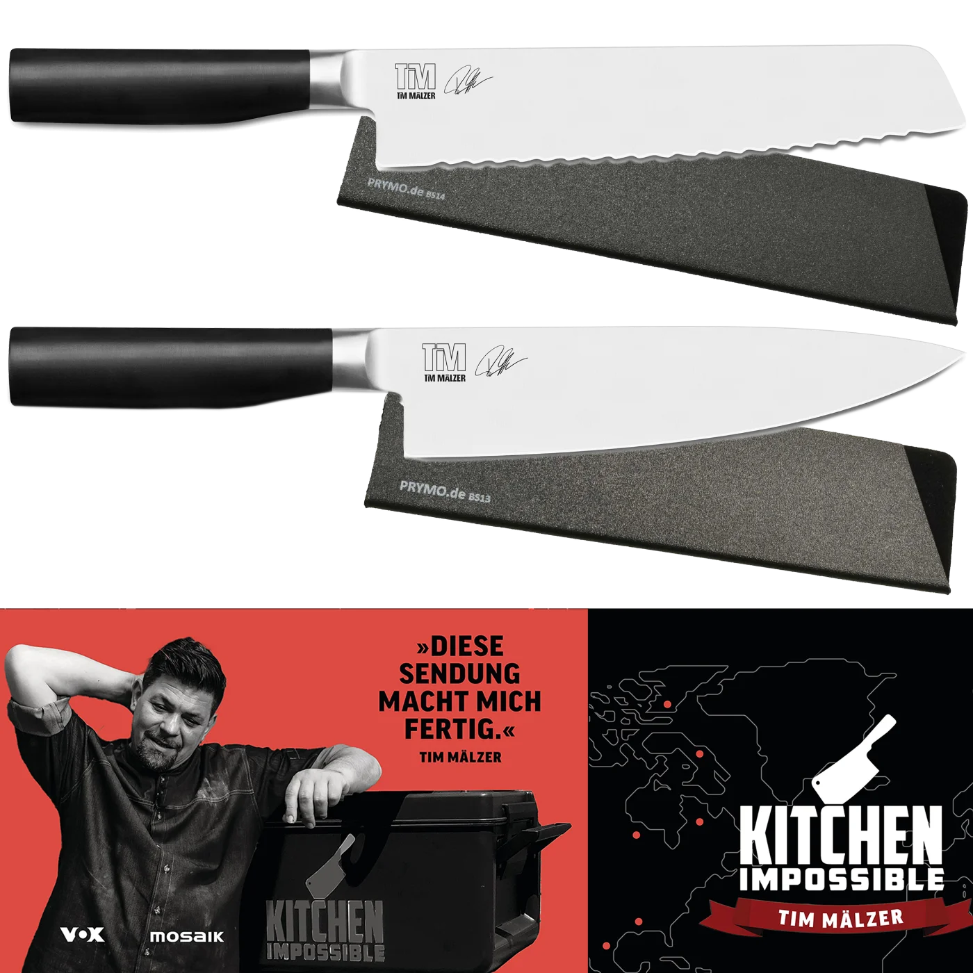 KAI Kamagata Set Kochmesser + Brotmesser + Kochbuch