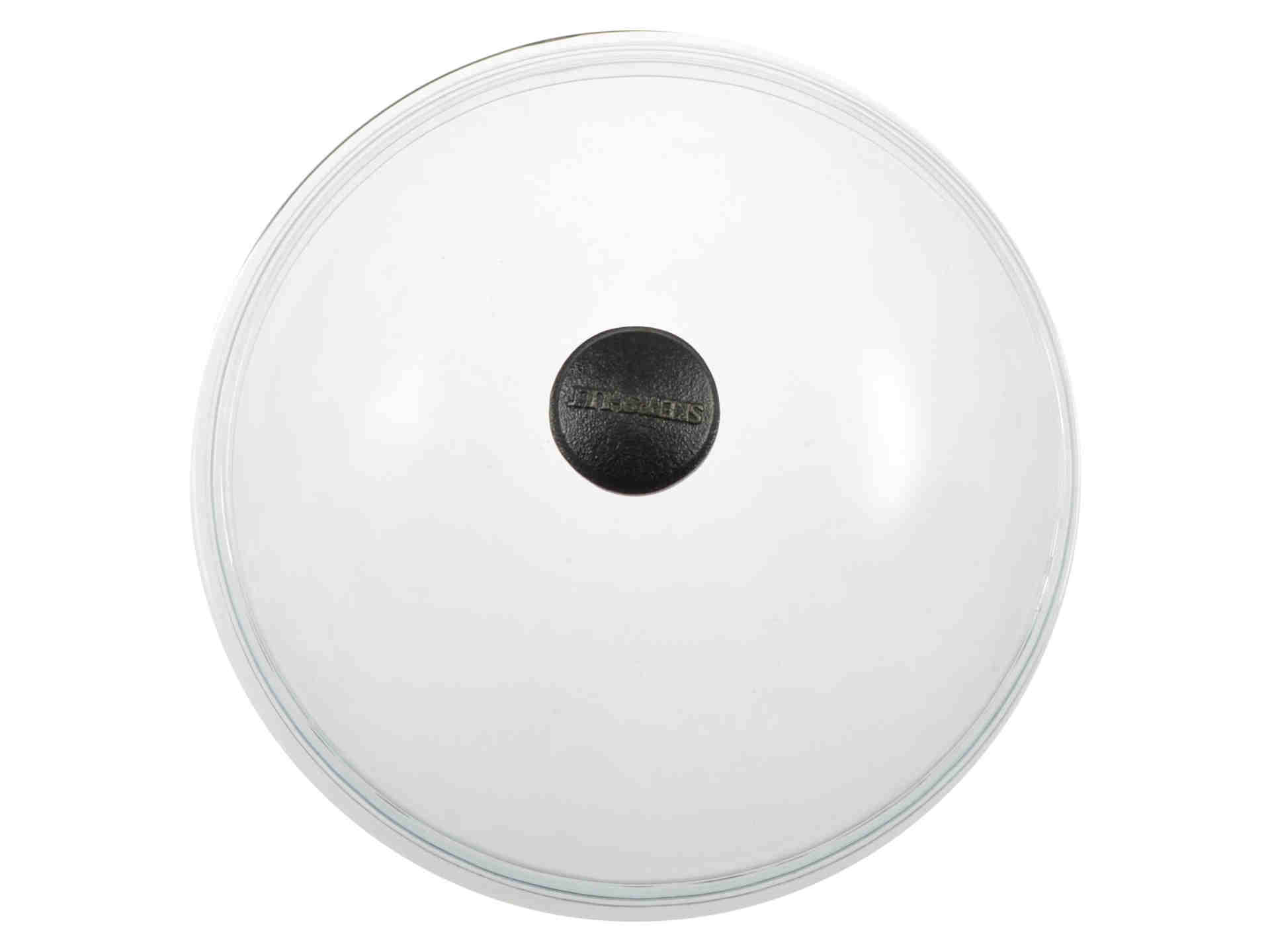 Skeppshult Glasdeckel mit Gusseisenknopf 1 Kg 28 cm